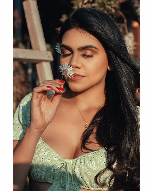 Blusa Ciganinha Floral Verde
